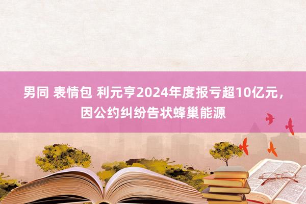 男同 表情包 利元亨2024年度报亏超10亿元，因公约纠纷告状蜂巢能源