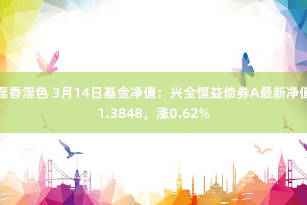 淫香淫色 3月14日基金净值：兴全恒益债券A最新净值1.3848，涨0.62%