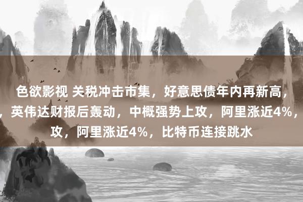 色欲影视 关税冲击市集，好意思债年内再新高，标普几乎五连跌，英伟达财报后轰动，中概强势上攻，阿里涨近4%，比特币连接跳水