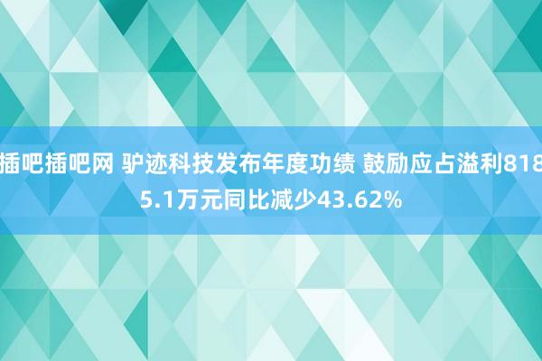 插吧插吧网 驴迹科技发布年度功绩 鼓励应占溢利8185.1万元同比减少43.62%