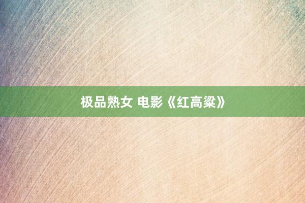极品熟女 电影《红高粱》